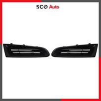 for Renault Clio MK3 Front Grille Black 2 Pcs Left Right for Renault Clio 3 7701208684 Grille Set