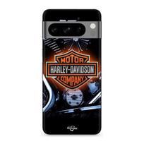 Coque - MANIACASE - Google Pixel 8a Pro - Souple - Noir - Harley Davidson Logo juoda