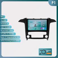 Ossuret Carplay 4G Android 13 Automobilio radijas Ford S-Max 2007 - 2015 Automatinis oro kondicionierius Multimedia Vaizdo grotuvas GPS 2din Autoradio Išmanusis ekranas Bluetooth RDS P1 4Core 1G 32G black