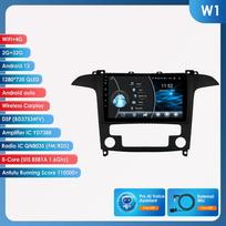 Ossuret Carplay 4G Android 13 Car Radio for Ford S-Max 2007 - 2015 Auto AC Multimedia Video Player GPS 2din Autoradio Intelligent Screen Bluetooth RDS W1 8Core 2G 32G AI