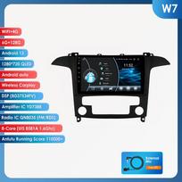 Ossuret Carplay 4G Android 13 Automobilio radijas Ford S-Max 2007 - 2015 Automatinis oro kondicionierius Multimedia Vaizdo grotuvas GPS 2din Autoradio Išmanusis ekranas Bluetooth RDS W7 8Core 6G 128G