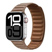 Odinė apyrankė Apple Watch 42mm 46mm 45mm 44mm 40mm Originalus magnetinis grandinėlės apyrankė iWatch Ultar 2 49mm 10 9 8 7 SE 38 40 41 S10-42 mm