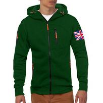 Men's Hoodie With Zipper And Multiple Pockets Pullover XL