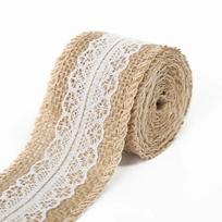 1Meter/roll Natural Jute Burlap Ribbon Hessian Lace Jute Roll Rustic Wedding Decoration Christmas Decor Party Supplies