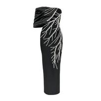 New bandage dress sexy evening dress rhinestone slim dress fashionable and elegant new women's clothing S