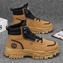 Boots Men Shoes Casual Cowboy Tactical Motorcycle Chelsea Ankle Work Leather Outdoor Designer Luxury Hiking Botas Hombre 39