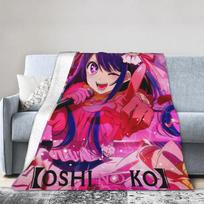 Oshi No Ko Anime Flaneninis pledas Pavasaris Minkšti Patvarūs Lovos Pledai Mergaitėms Berniukams Miegamasis Juokingas Patalynės Užtiesalas Sofos Lovo Dangalas 30x40in