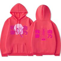 Yuno Gasai In School Uniform Anime Hoodie Manga Mirai Nikki Future Diary Sweatshirt Men's Women's Long Sleeve Warm Streetwear S
