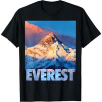 Mount Everest Himalayas Mountains T-Shirt S juoda