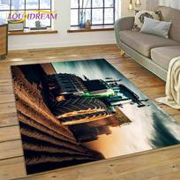 Retro Traktoriaus Automobilio 3D Sunkvežimio Kilimas Svetainei Miegamajam Namų Dekorui, Neslystantis Grindų Kilimėlis Dekoracija Sofai Durų Kilimėlis Vaikų Dovanai 40x60cm( 15x23in )