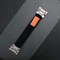 Trail Loop apyrankė Apple Watch Ultra 3 49MM Juosta 44mm 45 46mm Titano spalvos jungtis Apyrankė IWatch Series 11 10 9 8 7 6 Se 44mm 45mm 46mm juoda