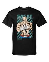 Street Fighter Sagat Vaizdo Žaidimų Menų Kovos Menų Unisex Marškinėliai L