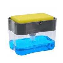 Automatinis muilo dozatorius buteliui ploviklio skysčiui Virtuvinis indų plovimo muilo dozatorius Virtuvinis kempinių dozatorius Rankinis muilo siurblys 380ml pilka