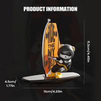 Cute Surfing Bear Car Ornament Car Swinging Surfing Bear Auto Center Console Decorations Interior Funny Car Dashboard Decor juoda