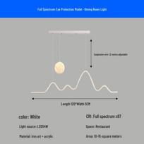 Dream Bubble 3-Color LED Ceiling Light 120cm spalva