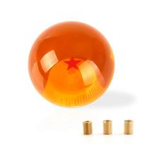 Dragon Ball Super Z Pavarų svirties rankenėlė Universali Automobilio pavarų svirties rankenėlė Anime Cosplay Oranžinis kamuoliukas 54mm skersmens Pavarų perjungimo rankenėlė 1-7 žvaigždučių kamuoliukas