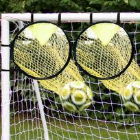 2 vnt. futbolo treniruočių metimo taikinio tinklas, futbolo vartų treniruočių tinklas jaunimui 2pcs pack