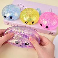 Blizgantis koldūnas Squishies žaislas Bun Baozi koldūnas Paslapčių dėžutė Spalvingas maisto Squishy Sensorinis Fidget žaislas Anti-streso spaudžiami kamuoliukai