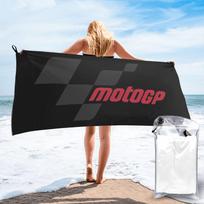 Moto GP logotipas Būtinas paplūdimio rankšluostis Minkštas mikropluoštas Greitai džiūstantis Sugeriantis Greiti rankšluosčiai baseinui W30*H60(CM)