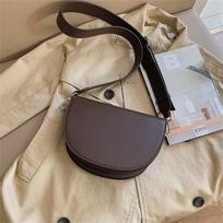 Retro Solid Color Saddle Bag High Quality Leather Shoulder Bags for Women 2026 New Simple Ladies Crossbody Bag Designer Handbags kava