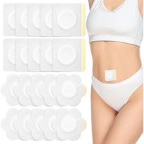 50Pcs Castor Oil Pack Wrap Organic Cotton Self-Adhesive Castor Oil Patches Belly Button Castors Oils Pads Highly Absorben