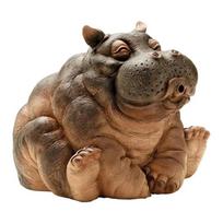 1 Pcs New Hippo Pond Spray Hippo Garden Supplies Outdoor Animal Sprinkler Courtyard Home Decoration House Sculpture ruda