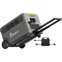 5222Wh 7200W Nešiojamas elektrinis generatorius, FOSSiBOT F7200 LiFePO4 elektrinė stotelė AC, namams/avarinėms situacijoms/kemperiui, 5 metų garantija žalia