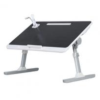 Laptop Bed Tray Table, Height Angle Adjustable Laptop Bed Stand, Portable Lap Desk with Foldable Legs, Foldable Lap Tablet Table juoda