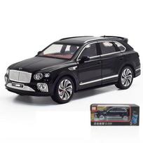 1:24 Masto Bentley Bentayga Lydinio Die-cast Automobilio Modelis Šešių Durų Dizainas Žvaigždėtas Dangus Viršus Imitacija Britiško Prabangaus Automobilio Žaislinis Automobilis Berniuko Dovana Kolekcija juoda
