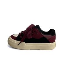 Autumn Hong Kong style niche skateboard shoes women's tide couple versatile fashion retro platform casual sports shoes 5363 35 bordinė