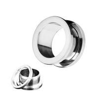 2 vnt. daugiaspalvis plieninis prisukamas ausies kištuko tempiklis matuoklis 8g (3 mm) - 1  (25 mm) Ausies mėsos tunelio praplėtėjas Gauge 3mm