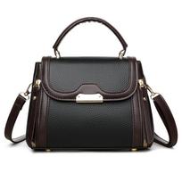 Parisian Inspired Leather Shoulder Bag Vintage Women's Tote for Casual Commute mėlyna