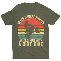 Dirt Bike Rider Motocross For Dirt Biking Old Man Grandpa Unisex T-Shirt S