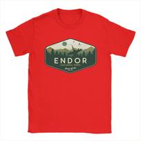 Endors National Park Home of the Ewoks T-Shirt for Men Tatooines Cotton Tee Shirt O Neck Short Sleeve T Shirt Gift Idea Clothes S