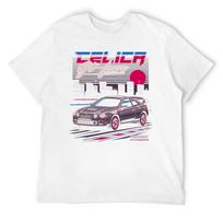 Celica Gt-Four Sportinio Automobilio Iliustracija Marškinėliai vintažiniai anime marškinėliai anime daiktai paprasti balti marškinėliai vyrams S