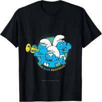 Smurfai - Mėlynieji broliai Marškinėliai S juoda