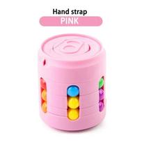 Maginis besisukantis pupelių dėlionės kubo žaidimas Vaikams Suaugusiems Pirštų galiukai Fidget Depresijos mažinimo žaidimas Montessori lavinamieji žaislai Vaikų dovana rožinė