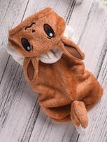 Funny Halloween Costume For Small Dog Fleece Warm Cosplay Pet Corgi French Bulldog  Puppy Medium Clothing Coat Jacket Accessory XS（old）