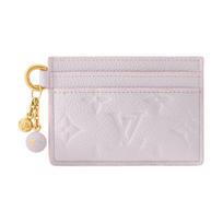 Louis Vuitton Monogram Leather Card Holder Women Accessories Lavender M29250 Gift Set(Basic Set+Box+Shopping Bag)