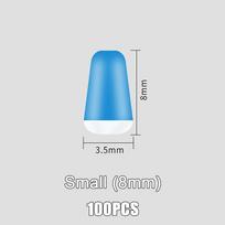 100Pcs/Lot Universal Sea Carp Fly Fishing Anti-winding Space Beans Reusable Rubber Oval Stopper Fishing Bobber