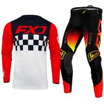 motokroso pavarų komplektas vaikams 4 5 6 7 8 9 10 11 12 13 metų Jaunimas vaikas Motociklas berniukas Mergaitė Jersey Pant Kits lenktyninis kostiumas Visureigis Enduro MX MTB L-24 black