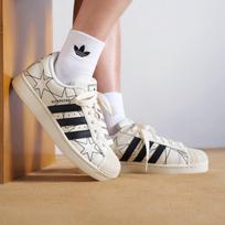 adidas Superstar II Cream White Black Stars (Women's) 37