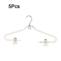 5Pcs No Trace Sponge Underwear Drying Rack Stackable Non-Marking Hanger Pants Rack  Laundry Room smėlis