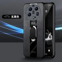 Prabangus Plexiglass Odinis Telefono Dėklas Xiaomi Mi 15 Ultra 15 Pro Magnetinis Žiedo Laikiklis Smūgiams Atsparus Dėklas MI 15Ultra 15 Pro For Xiaomi 15 juoda