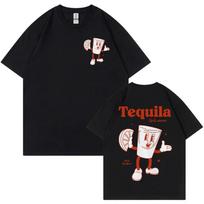 Juokinga dovana tekilos mėgėjui T-shirt Vyrams Retro įkvėpti Gėrimas Kokteilis Mėmė T-shirts Madingi Estetiški T-shirts Trumpomis Rankovėmis XXXXL