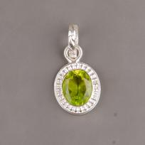 Peridot Gemstone 925 Sterling Silver Jewelry Handmade Pendant 1.20  For Women PP-7-9