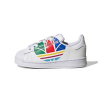 Adidas Superstar Pure K Colorful Trefoil - Cloud White Baby Sneakers Red Blue FW4017 24