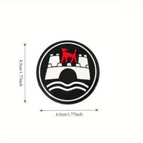1 vnt. Automobilio interjeras 45mm Wolfsburg Edition Emblema Automobilio vairo lipdukas Kūrybiškas ženklelio dangteliai Dekoravimo lipdukas Priedai Wolfsbur-1pc