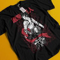 Ataka prieš Titanus Marškinėliai Eren Mikasa Marškinėliai Levi Marškinėliai AOT Erwin Hange Armin Marškinėliai 4XL