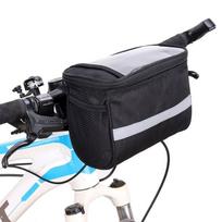 Bicycle Waterproof Large Capacity Front Handlebar Storage Bag Cycling Pouch juoda